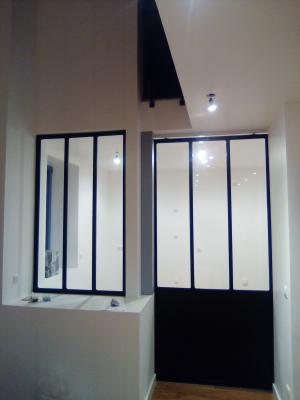verriÃ¨re acier, peinture par thermolaquage, porte coulissante Saint Gaudens 31